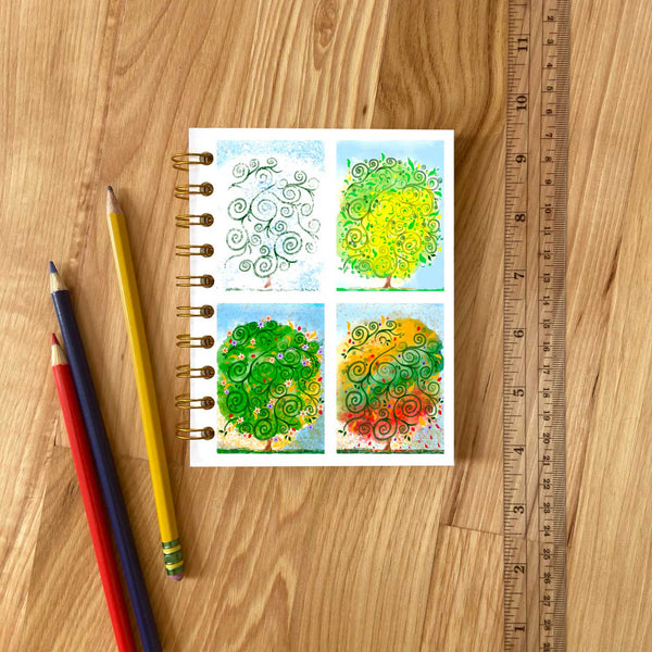Hand Crafted Wire Bound Journals with Lined or Blank Pages