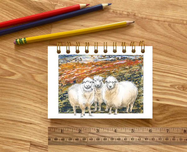Hand Crafted Wire Bound Journals with Lined or Blank Pages