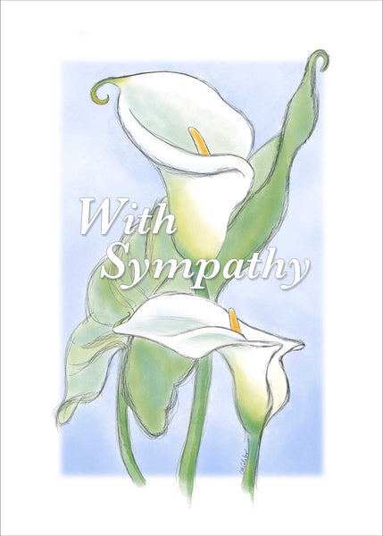 R839 Calla Lilies - Notecards