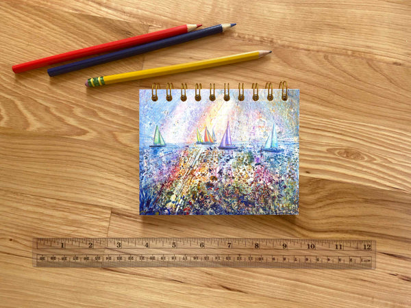 Hand Crafted Wire Bound Journals with Lined or Blank Pages