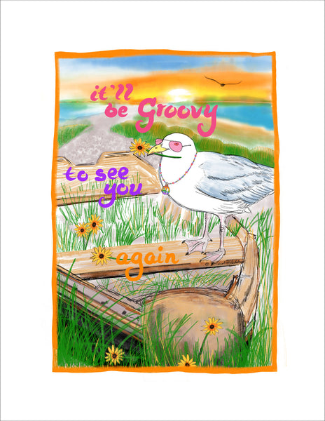 R803 - Groovy Gull Notecards