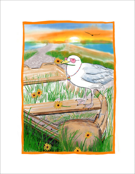R803 - Groovy Gull Notecards