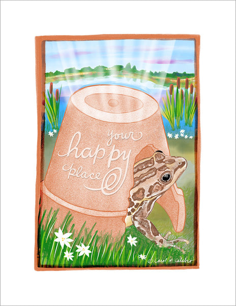 R806 Happy Place Toad Abode - Notecards